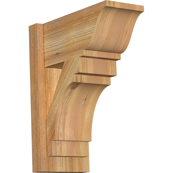 Ekena Millwork Merced Traditional Rough Sawn Outlooker, Western Red Cedar, 8"W x 16"D x 20"H OUT08X16X20MRC01RWR - main